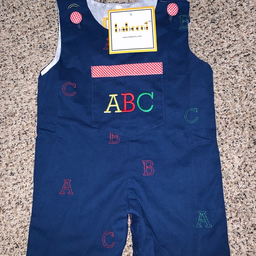 NWT 12m Back to School Romper